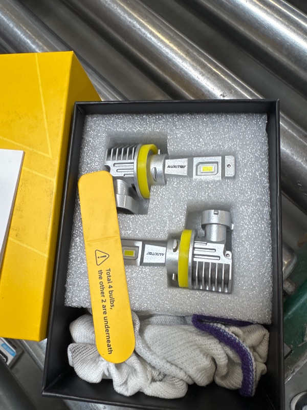 Photo 1 of AUXITO 9005/HB3 H11/H8/H9 LED Bulbs Combo, 50000LM Bright 6500K Cool White, 120W Fanless Light Bulbs, Pack of 4