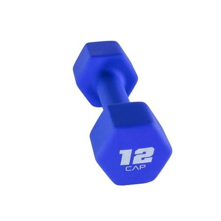 Photo 1 of CAP 12lb Neoprene Dumbbell Blue Single
