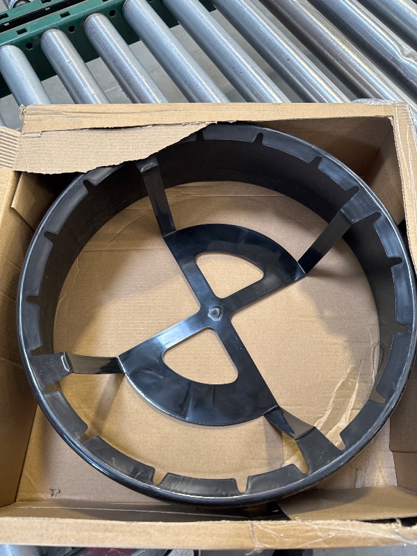 Photo 1 of Flame King YSNPBS Propane Cylinder Base Stabilizer, Fits 20lb, 30lb, and 40lb Tanks, Black