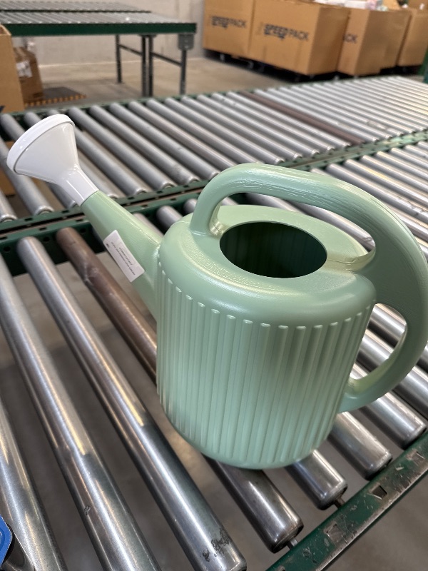 Photo 1 of Expert Gardener 2-Gallon Plastic Watering Can Green
