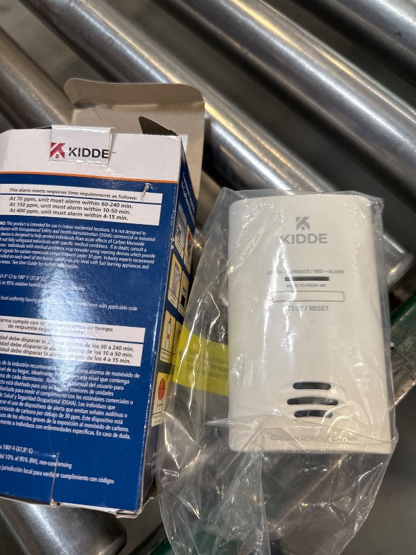 Photo 1 of Kidde AC Plug-in Carbon Monoxide Detector with Battery Backup CO Alarm with LED Light Indicators
