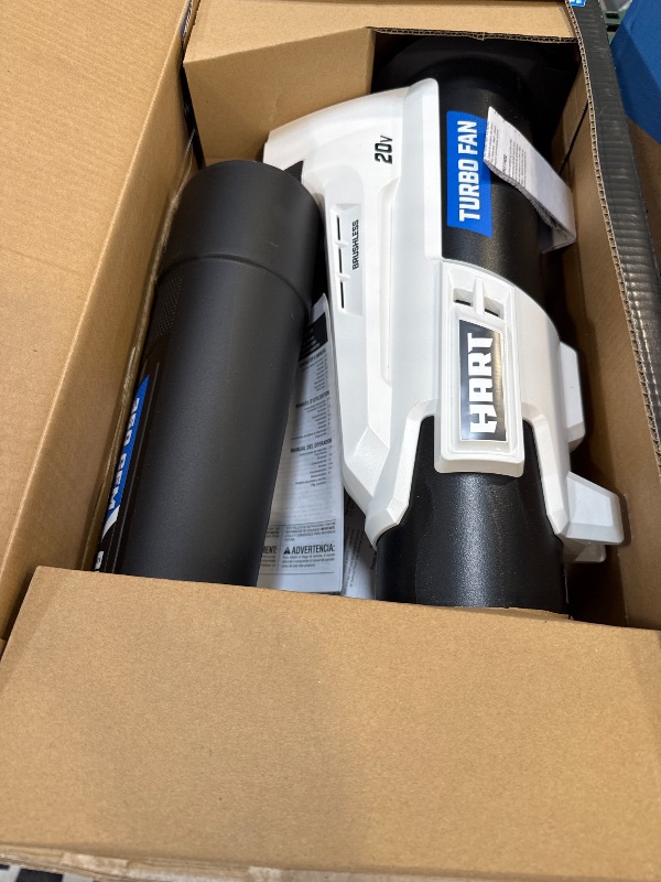 Photo 1 of HART 20-Volt Brushless 110 Mph at 350 CFM Turbo Fan Blower Kit (1) 4.0Ah Lithium-Ion Battery
