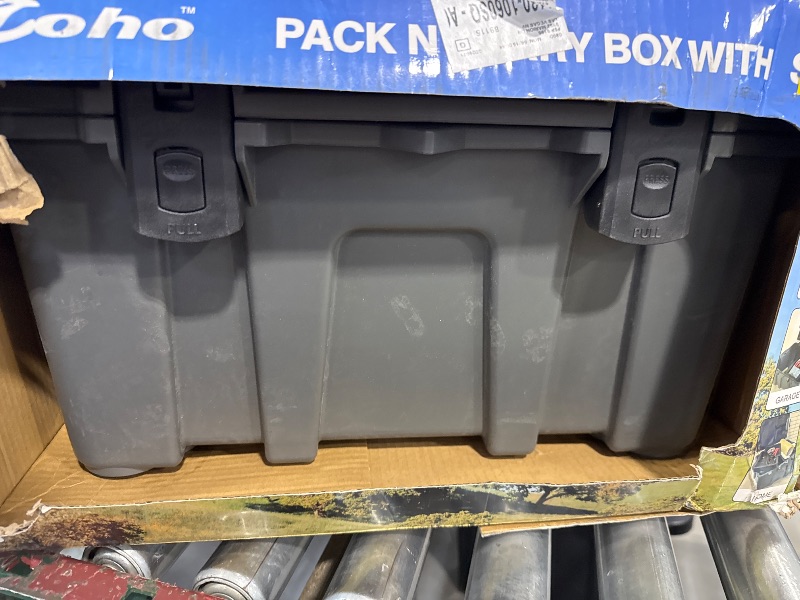 Photo 1 of Coho Pack N Carry Storage Box with Strap, 20.2” L X 14.7” W X 11.1” H
