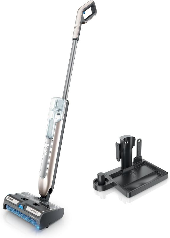 Photo 1 of Shark HydroDuo with Dirt-Reveal Technology, Cordless, Everyday Hard Floor Cleaning System, Wet & Dry Debris Pickup, Mops & Scrubs All at Once, Hardwood, Tile, Laminate & Stone, Stone Metallic, WW201
