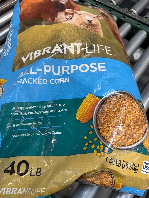 Photo 1 of Vibrant Life Cracked Corn 40 Lb Bag
