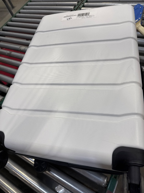 Photo 1 of  3-Piece Luggage Sets, Hardside Luggage Expandable and TSA Lock, Hard Shell Lightweight Roller Suitcase, White
