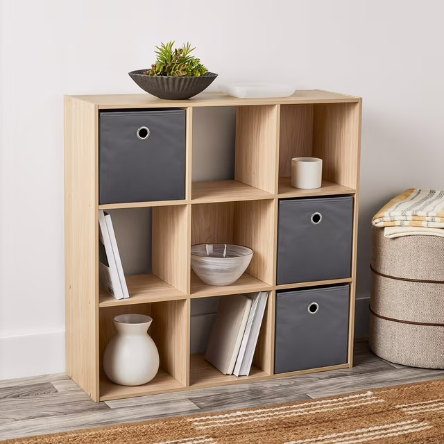 Photo 1 of Mainstays 9 Cube Storage Organizer, Spring Pine
