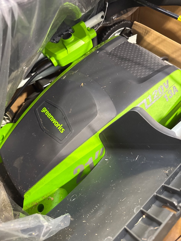 Photo 1 of Greenworks 21-Inch 13 Amp Corded Electric Lawn Mower 25112