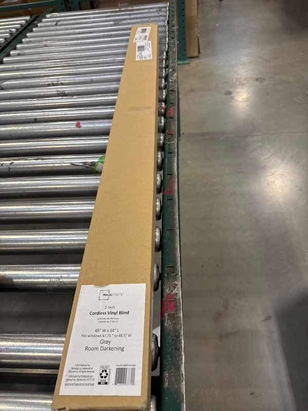 Photo 1 of Mainstays 1 Cordless Room Darkening Vinyl Blinds White 42 Width X 64 Length
