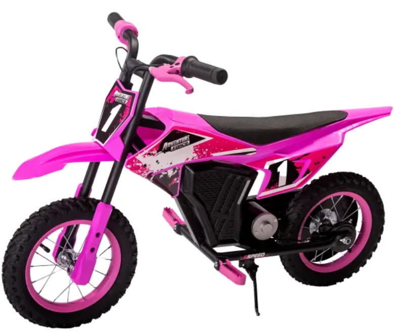 Photo 1 of Adventure Force 12V Electric Dirt Bike, Kids Battery Powered Ride on, Ages 5 Years and up, Pink