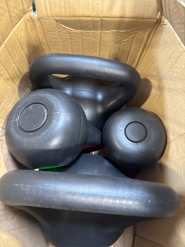 Photo 1 of BalanceFrom Wide Grip Kettlebell Exercise Fitness Weight Set 4-Pieces: 5lb 10lb 15lb and 20lb Kettlebells
