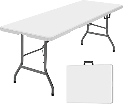 Photo 1 of 6 ft Folding Table, Foldable Dining Table