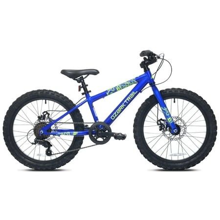 Photo 1 of 20 Ozark Trail Vibe Mountain Bicycle 7 Speed Fits Riders 3 11 -4 4 Blue Teen Unisex