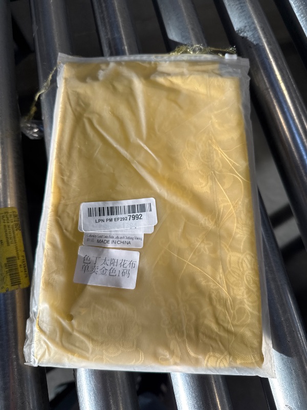 Photo 1 of Cobedzy Gold Satin Fabric by The Yard - 1 Yard 60 Inches Wide Shiny Satin Jacquard Fabric Luxurious Satin for DIY Crafts and Clothing Making