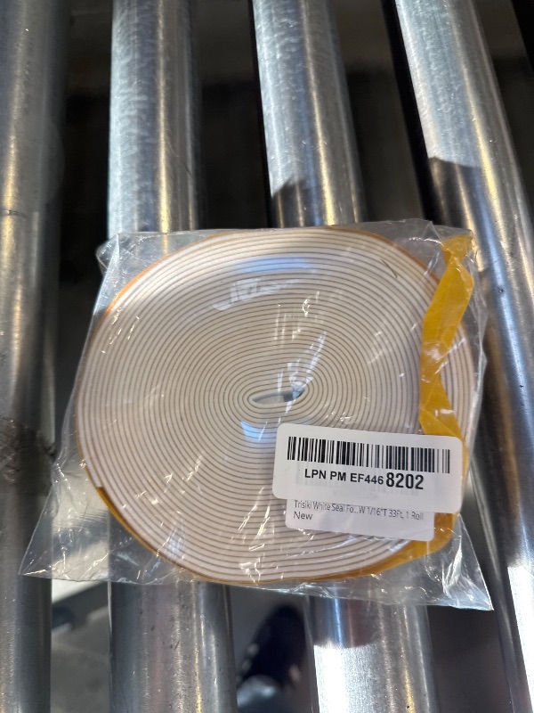 Photo 1 of Trisiki White Strong Adhesive Seal Foam Tape, Weather Stripping for Door and Window, Seal Gasket for Speaker, Door Insulation, Soundproofing, Weatherproof Rattle (1/2 in x 1/16 in x 33Ft)