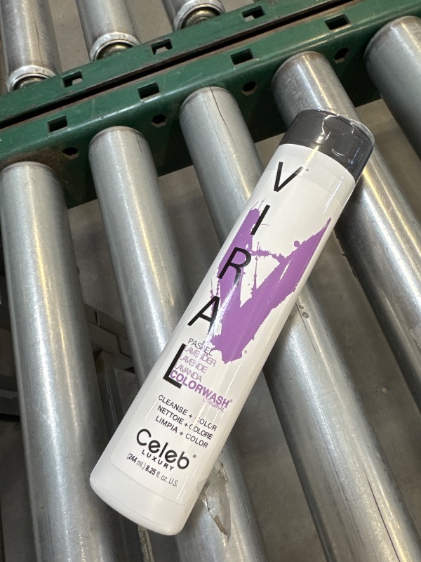 Photo 1 of Celeb Luxury Viral Colorwash, Professional Semi-Permanent Hair Color Depositing Shampoo, Pastel Lavender, 8.25 Fl Oz (Pack of 1)