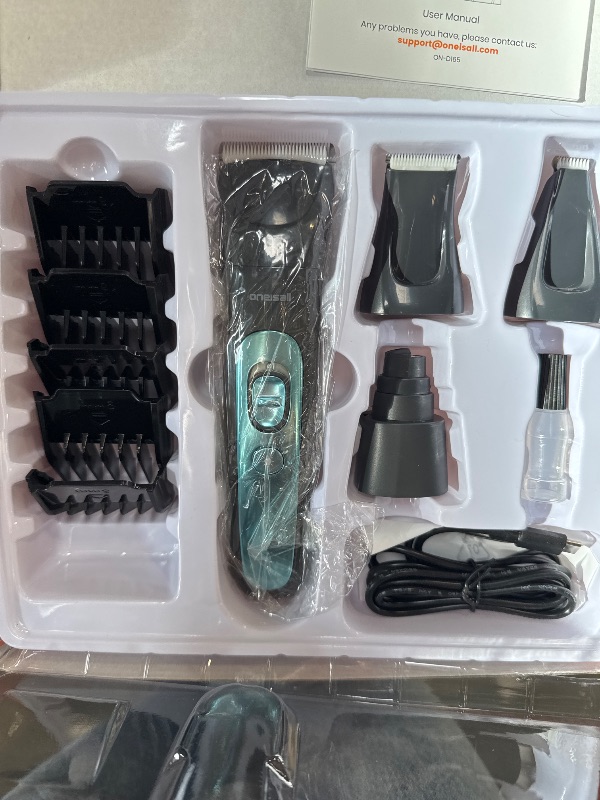 Photo 1 of oneisall Quiet Dog Clippers for Grooming, LED Light Dog Paw Trimmer Dog Nail Grinder, Rechargeable 2000mAh Dog Grooming Clippers Cordless Dog Hair Trimmer Electric Dog Trimmer for Paw, Nail, Body