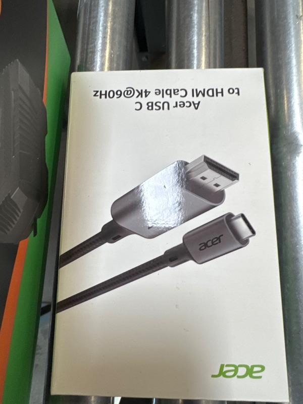 Photo 1 of Acer USB C to HDMI Cable for Home Office 6.6FT (4K@60Hz), High-Speed Type C to HDMI 2.0 Braided Cord, Thunderbolt 4/3 Compatible with MacBook, iPhone 16/15 Pro/Max, iMac, iPad Pro, Galaxy S24, Surface