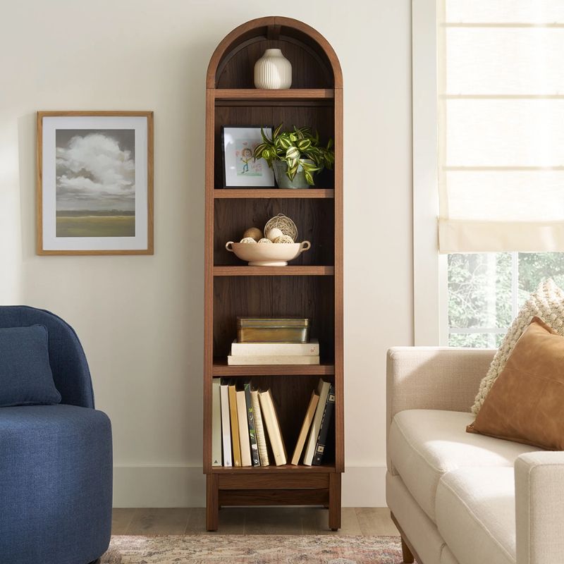 Photo 1 of Juliet  Walnut Arch Bookcase
