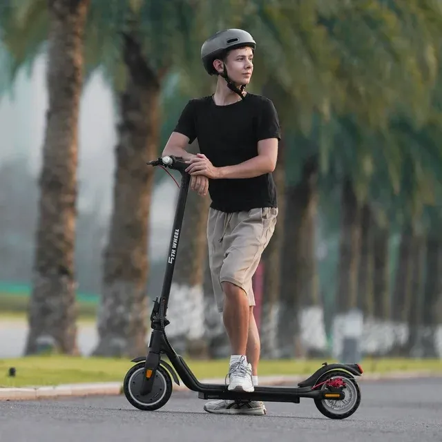 Photo 1 of 5TH WHEEL W16S 300W Electric Scooter with Turn Signal, 8.5” Solid Tires, 18mph & 12Miles Range, Folding Commuting E-Scooter for Adults with APP Control
