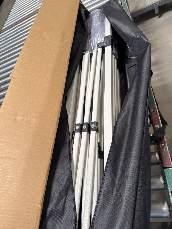 Photo 1 of Impact Canopy 040000001 Slant Leg Canopy, 10' x 10', White-No Sidewall