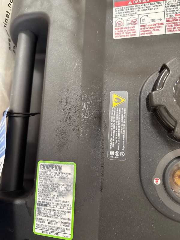 Photo 1 of Champion Power Equipment 4500-Watt Portable Gasoline Inverter Generator 
