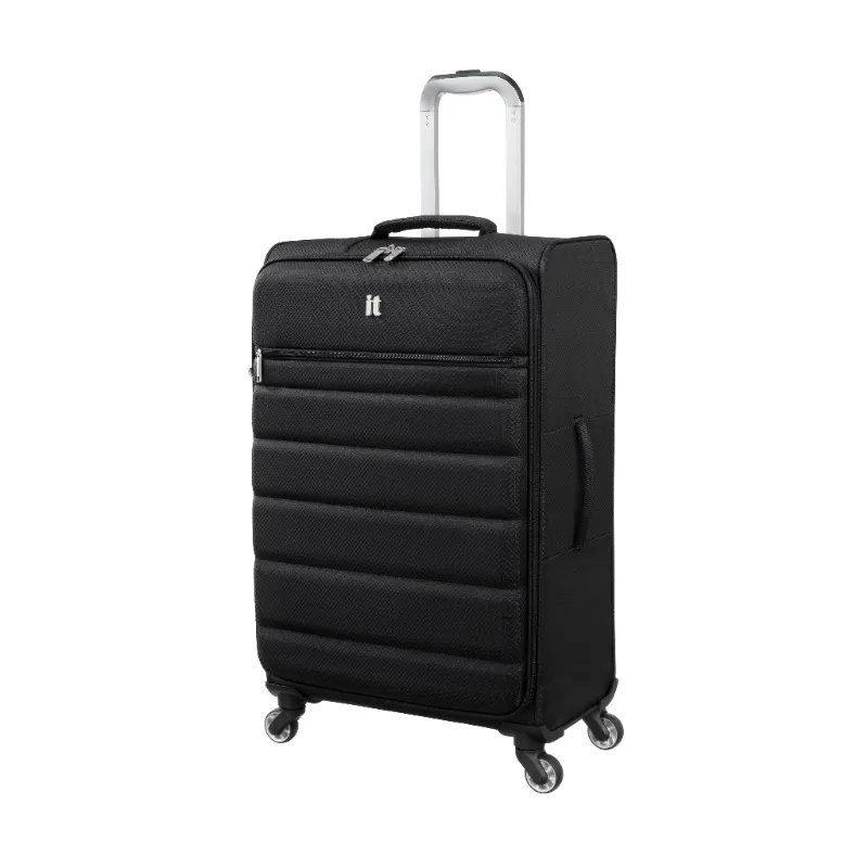 Photo 1 of Striving 28" Softside Checked 4 Wheel Spinner (Black)
