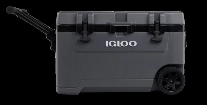 Photo 1 of Igloo 72 QT Overland Ice Chest Cooler with Wheels Gray
