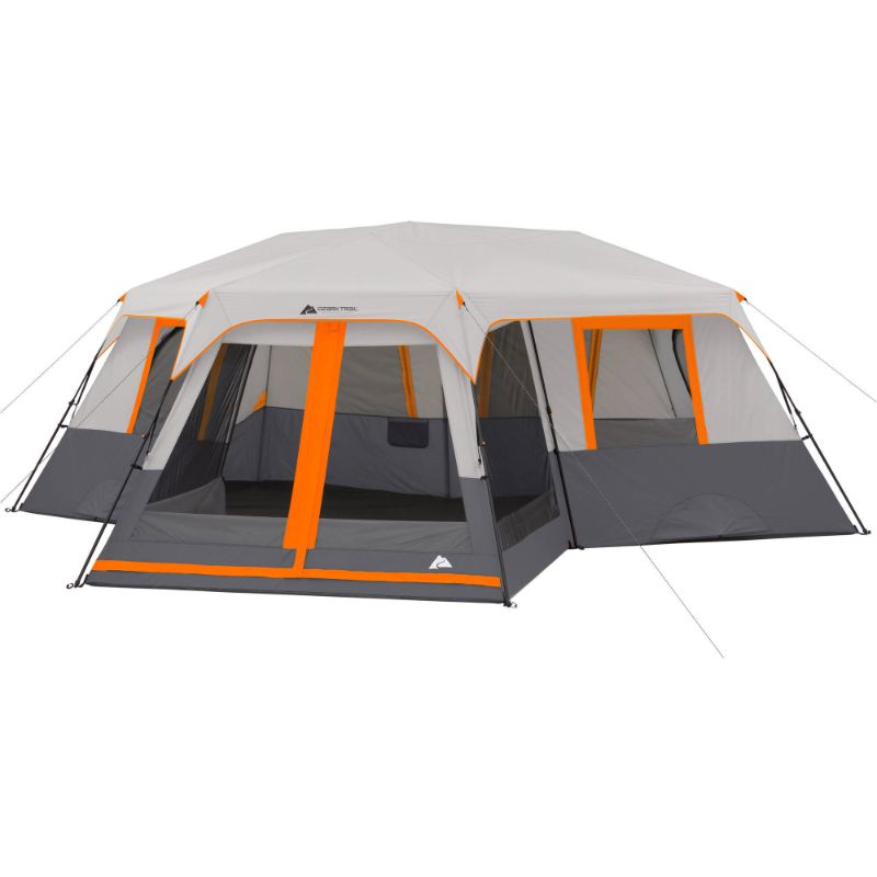 Photo 1 of Ozark Trail 20 X 18 12-Person 3-Room Instant Cabin Tent with Screen Room 56.5 Lbs