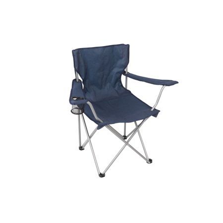 Photo 1 of Ozark Trail Folding Camp Chair with Cup Holder – Lightweight Portable Outdoor Chair for Camping Tailgating & Sports – Navy