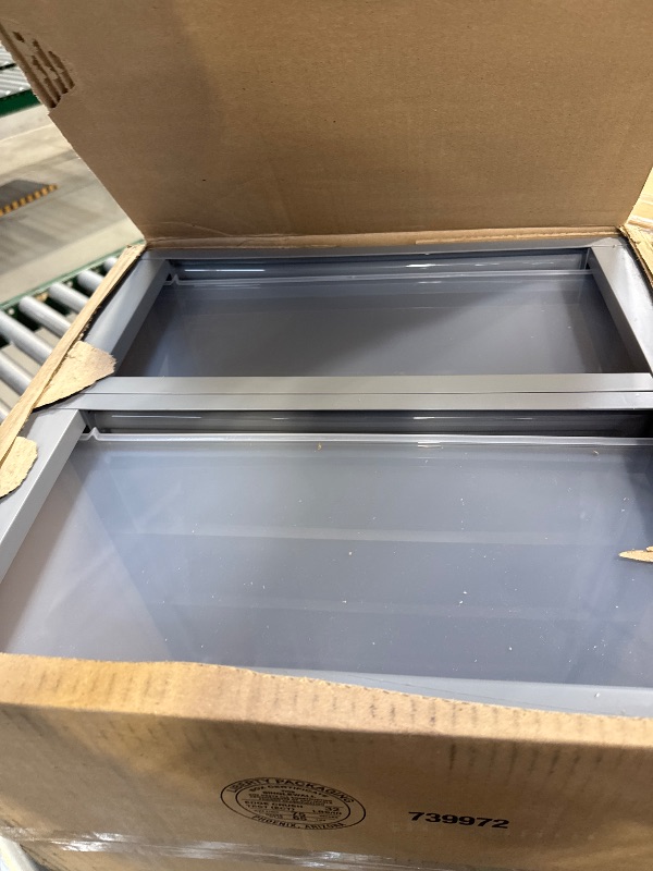 Photo 1 of IRIS 29.5qt 2pk Compact Stacking Storage Plastic Drawer Organizer with Clear Doors
