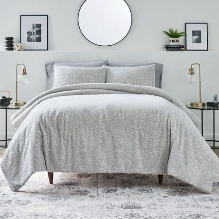 Photo 1 of Better Homes & Gardens 3-Piece Silver Abstract Chenille Comforter Set King