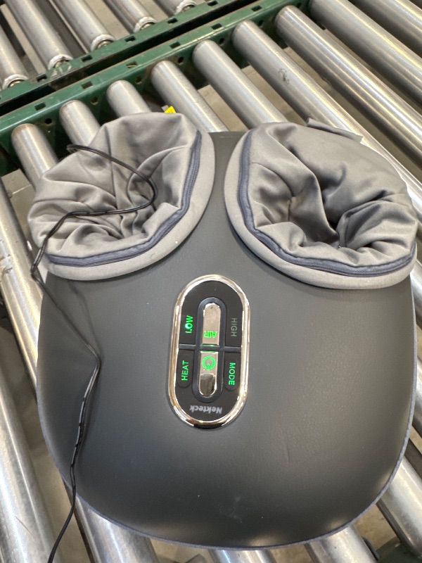 Photo 1 of Nekteck Shiatsu Foot Massager Machine with Soothing Heat, Deep Kneading Therapy, Air Compression, Improve Blood Circulation and Foot Wellness,Relax for Home or Office Use(Gray)