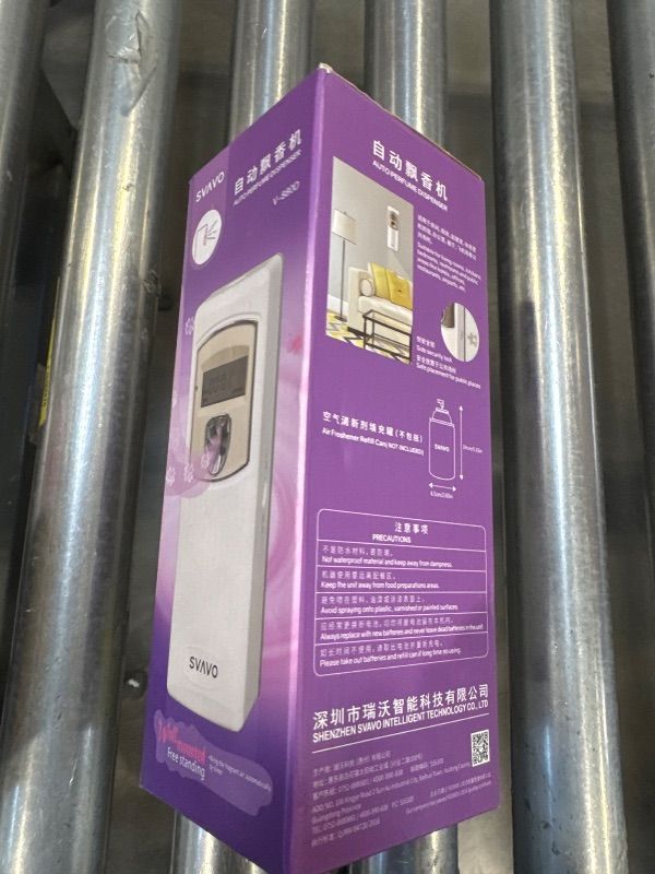 Photo 1 of SVAVO Automatic LCD Fragrance Dispenser - Wall Mount/Free Standing ABS Auto Air Freshener Dispenser Programmable Aerosol Spray Perfume Dispenser (Grey, LCD)