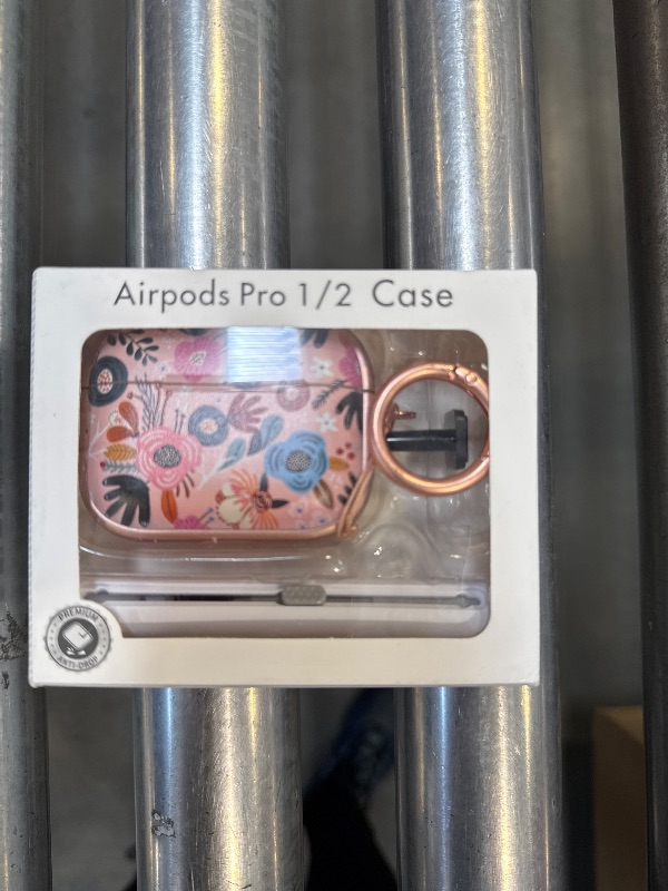Photo 1 of Inesore for AirPods Pro 2nd Generation Case Cover with Lock, Flowers Cute AirPod Pro 2 Case Hard iPod Pro Cases for Women Girls with Cleaner Kit for AirPod Pro Cases (2023 USB-C /2022/2019) - Pink