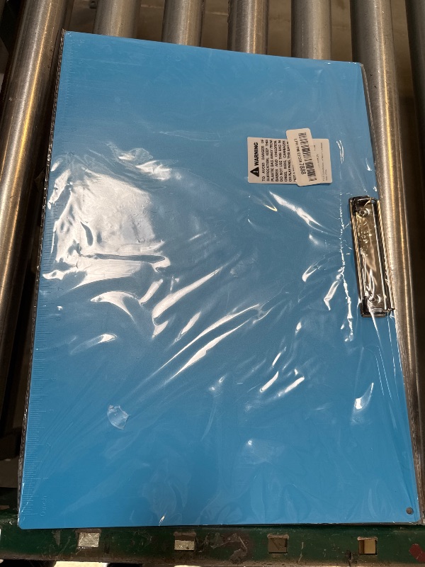 Photo 1 of Acocony 11x17 Clipboard with Ruler Extra Large Clipboard Landscape Low Profile Clip 11 x 17 Clipping Board Plastic Blue Pack of 1
