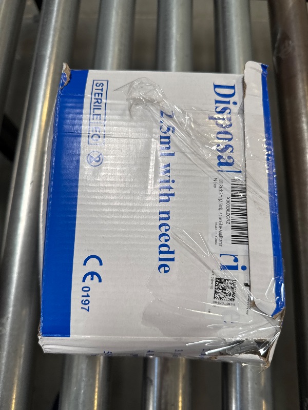 Photo 1 of 100 Pack 2ml (2.5ml) Plastic Luer Lock Syringa with 25Ga and Cap, Individually Sealed Wrapped, for Scientific Labs, Measuring Liquid, Refilling Cartridges or Glue Applicator