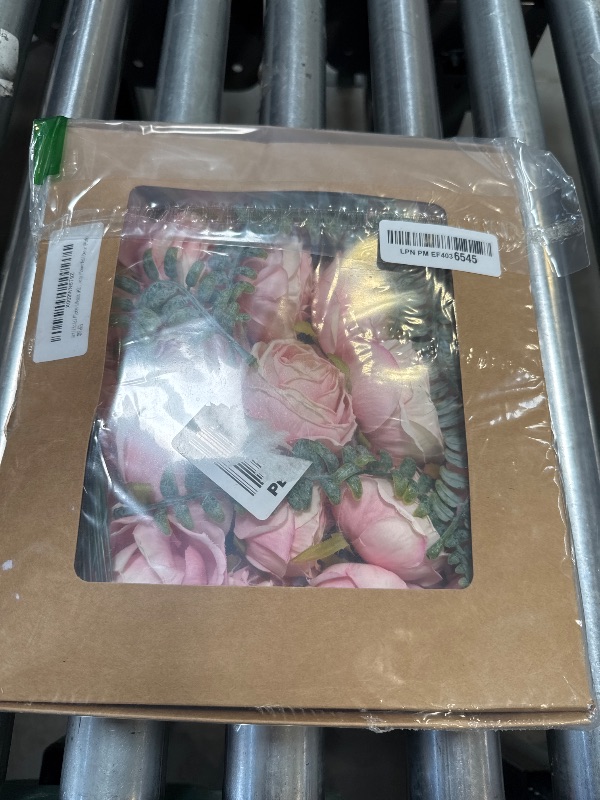 Photo 1 of IPOPU Pink Flowers Silk Rose Heads 25PCS Fake Roses Artificial Flowers Real Touch for Wall Decoration Bouquet Flower Heads Bulk Wedding Centerpieces