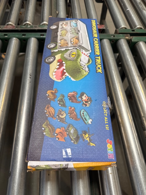 Photo 1 of JOYIN 13 in 1 Dinosaur Toys for Kids 3-5, Dinosaur Truck with 12 Pull Back Cars, Small Cars Set, Birthday Gifts Toys for 3 4 5+ Year Old Boy, Transport Carrier Truck for Toddlers 3-4 Years