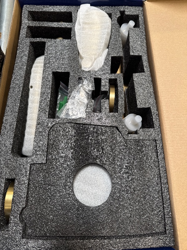 Photo 1 of 2 Handles Shower Faucet Set with Tub Spout Bathtub Shower Faucet Combo Set Shower System Complete Tub and Shower Trim Kit Wall Mounted Shower Fixtures Brushed Gold