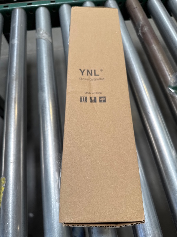 Photo 1 of YNL Tension Curtain Rod 34-66 inches-Never Rust, Non-Slip, No Drill Adjustable Spring Tension Rod for Laundry Door Closet Small Window Stainless Steel, Brushed Gold
