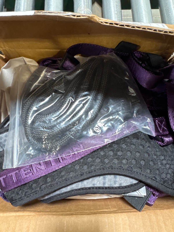Photo 1 of ANAFNI No Pull Dog Harness for Large Dogs, Heavy Duty Tactical Dog Harness with Handle, Easy Control and Training Better Leash Manners (Midnight Purple, Large)