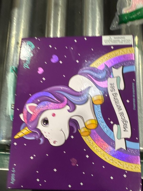 Photo 1 of Unicorn Stationery Set for Kids - Birthday Gifts for Girls Ages 6, 7, 8, 9, 10 to 12 Year Old Age - Stationary Letter Writing Art Kit - Best Girl Birthday Gift - Preteen Craft Toys, Presents
