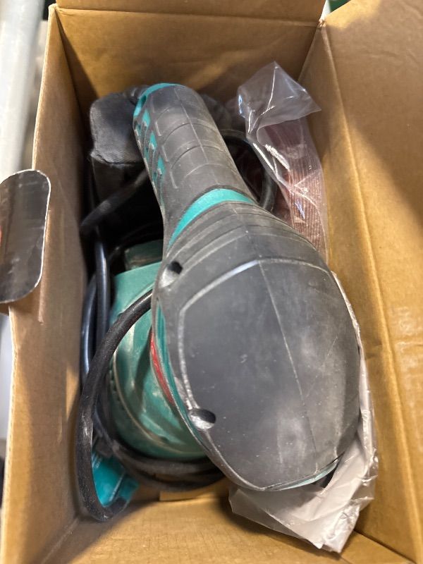 Photo 1 of 5-Inch Random Orbital Sander, HYCHIKA 13000RPM Electric Orbital Sander with 6 Various Speeds, Palm Sander with 12 Pcs Sandpapers, 1 Pcs Dust Bag, Fit for Woodworking/Sanding