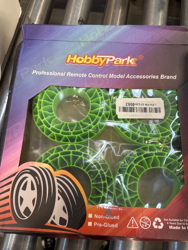 Photo 1 of HobbyPark 1.9 Tires Silicone Inserts Foam fit 118-122mm for 1/10 Scale RC Crawler Trucks Wheel Tires, Super Soft, 4pcs (Green)