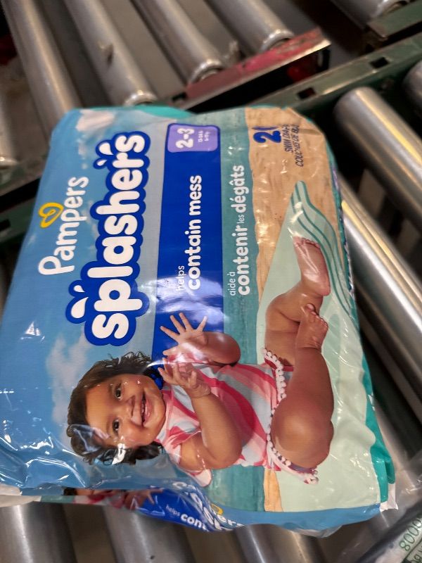 Photo 1 of Pampers Swim Diapers - Splashers - Size 2-3, 20 Count, Gap-Free Disposable Baby Swimming Pants