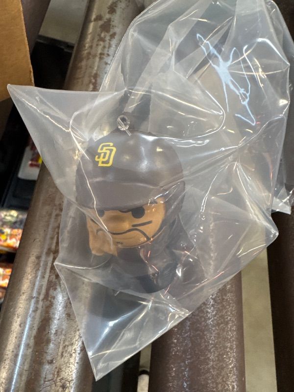 Photo 1 of Party Animal MLB Squeezymates San Diego Padres Tatis Jr Squeezy Figurine, Team Colors, 2 1/2" Tall