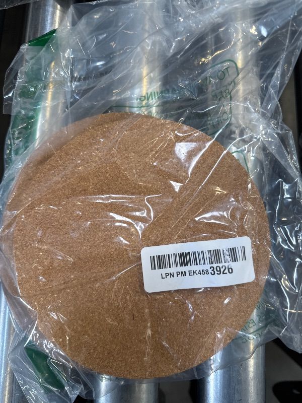 Photo 1 of Cork Plant Coasters & Saucers 6 Inch– Absorbent Round Mats for Indoor Flower Pots, Planters, Houseplants, Surface Protector for Table & Floor, 6 Pack