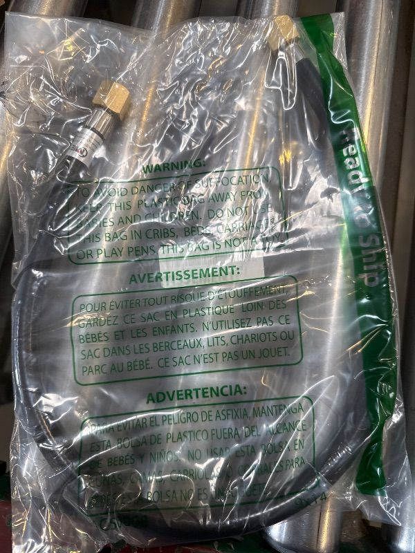 Photo 1 of MENSI 24 Inches Long Low Pressure Propane Fireplace Extension Connection Hose with 3/8" Female Flare Nuts