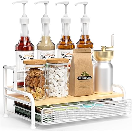 Photo 1 of Coffee Syrup Rack Organizer, 3-Tie